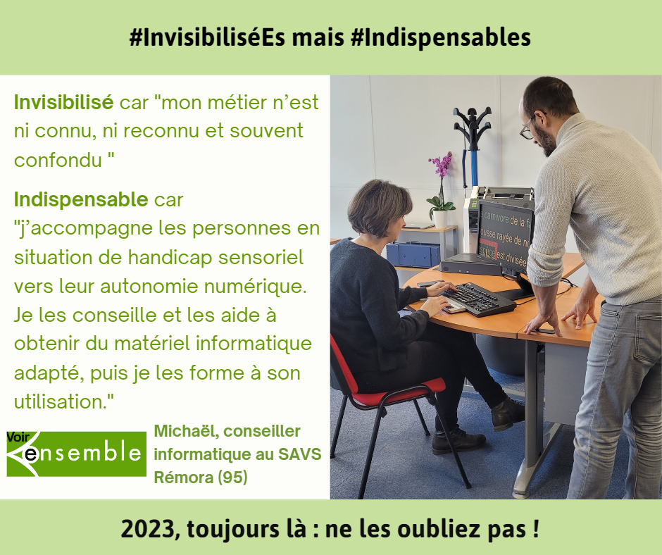 Michaël conseiller informatique, confondu "  Invisibilisé car "mon métier n'est ni connu, ni reconnu et souvent