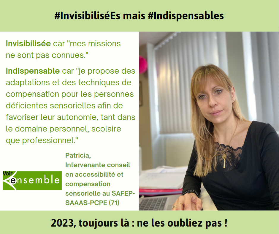 Patricia, ICACS, Invisibilisée car "mes missions ne sont pas connues."
